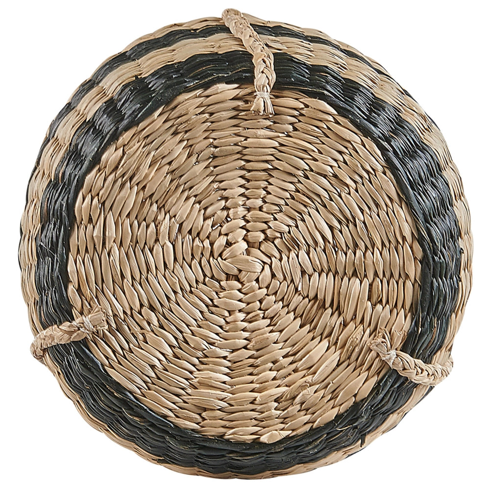 Vaso per piante sospeso naturale con alghe nere 64 cm Accessorio per la casa Fioriera in stile boho