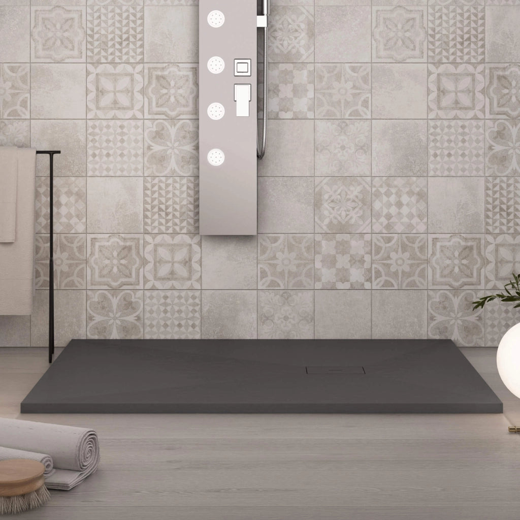 Piatto Doccia in Pietra 80x140 cm Bonussi Manila Antracite