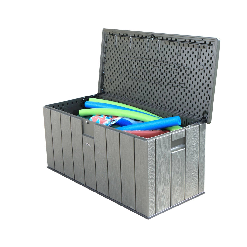FRANKYSTAR Baule da esterno da 568l baule panca box portaoggetti impermeabile con lucchetto