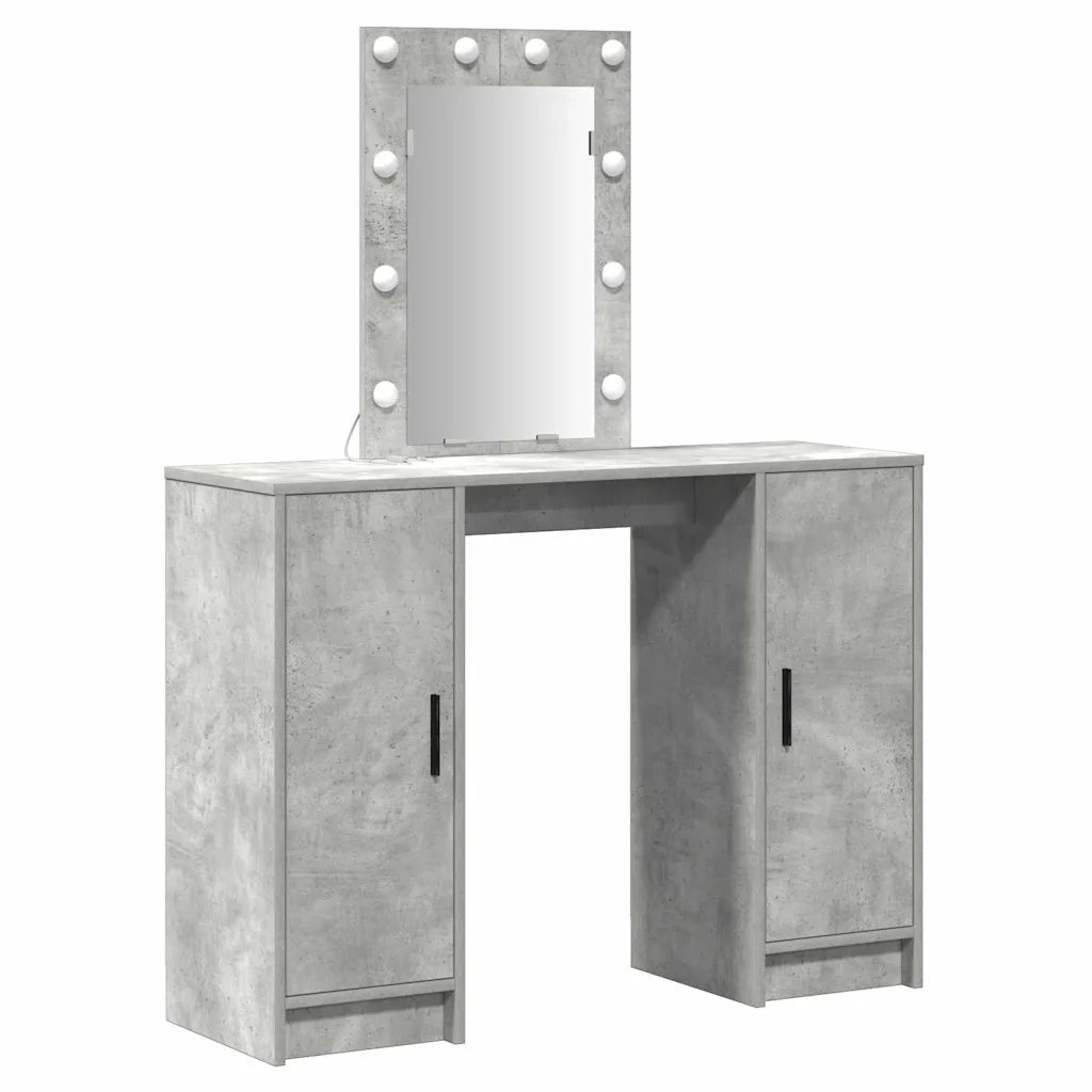 Tavolo da Trucco Grigio chiaro 102 x 33 x 135 cm 865184