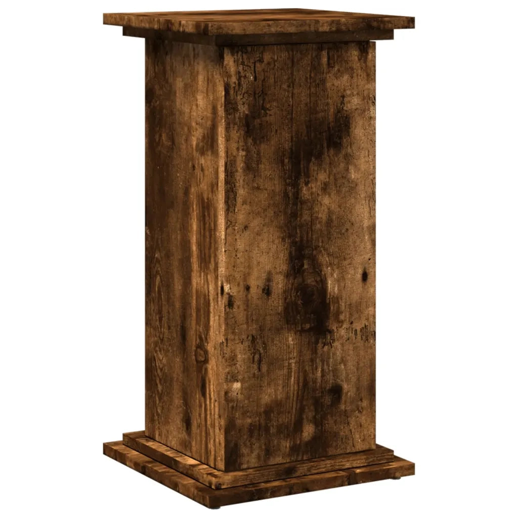 Espositore con Portaoggetti Rovere Fumo 31x30x60cm Truciolato 854620