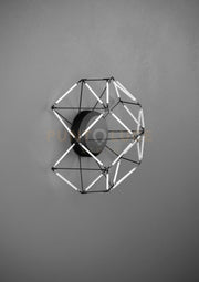 EUCLIDE APPLIQUE A PARETE NERO A LED 2700K 1963LM 29W L.36,5CM