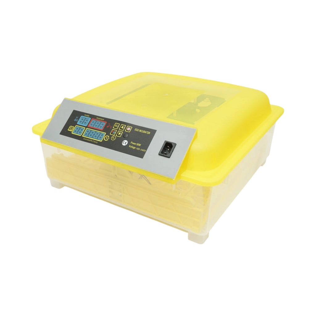 Incubatrice automatica 48 uova 80W, 12V-220V con rotazione automatica, controllo temperatura e umidità, display digitale