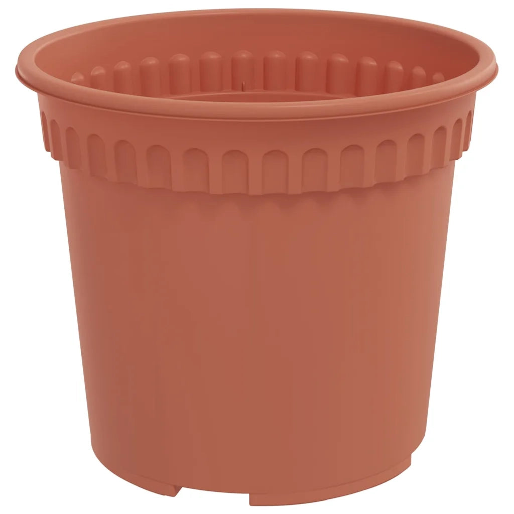Vasi per Piante 6 pcs Rosso Mattone Ø 15 x 12 cm Plastica