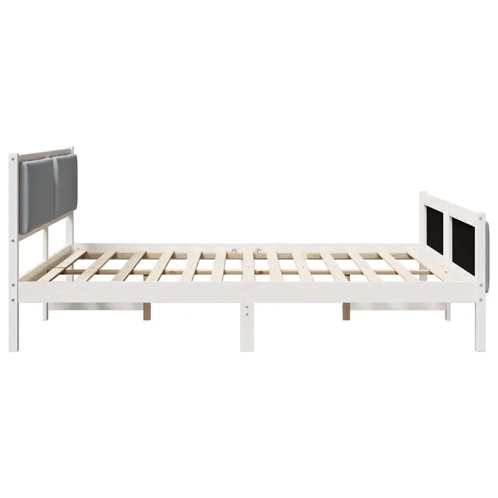 Struttura del letto Grigio chiaro 200 x 200 cm Tessuto