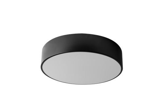 Lampada Plafoniere 40cm Rotonda Nero Da Soffitto APP642-3C