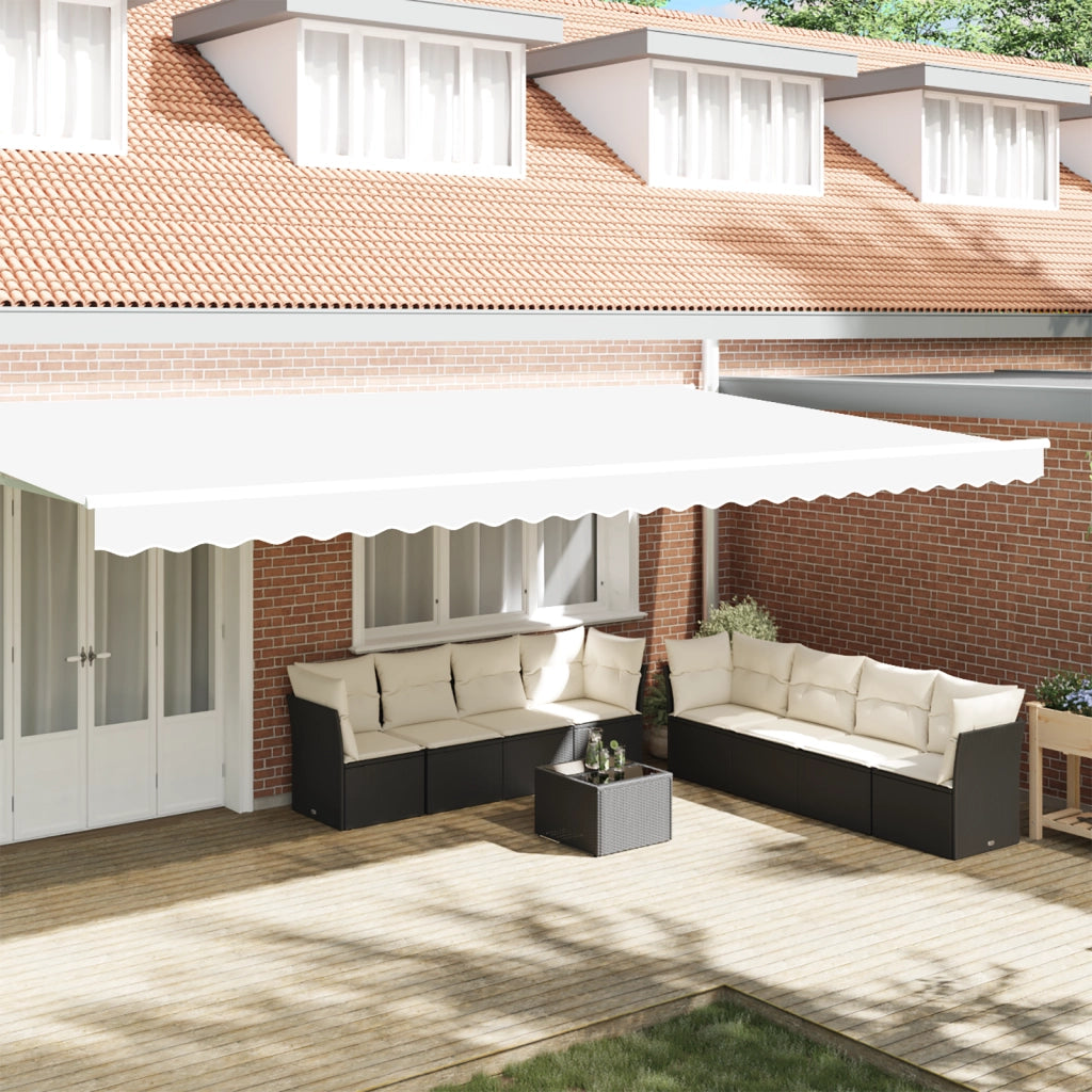 Tenda Valance per telaio di 6 m Bianco 5.8x0.2 m