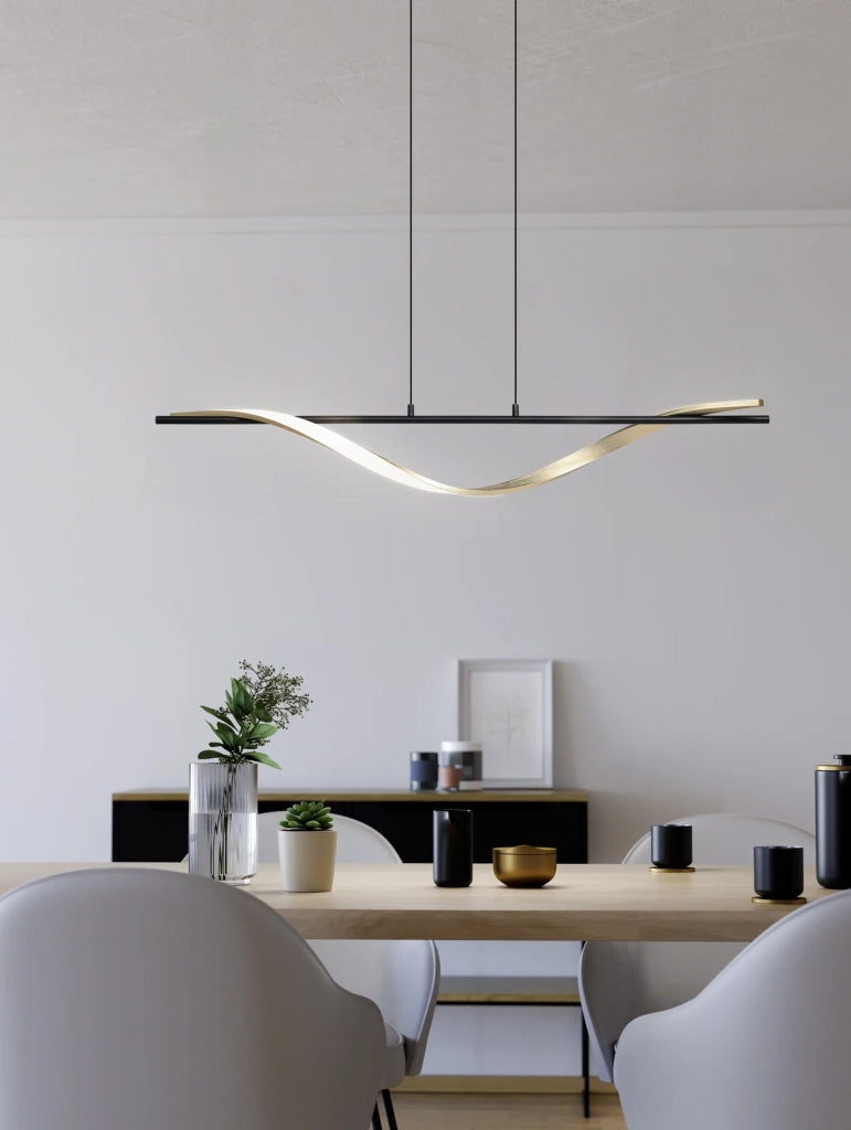 Sospensione Moderna Conaprato Alluminio Ottone Plastiche Bianche Led 20W 2500Lm