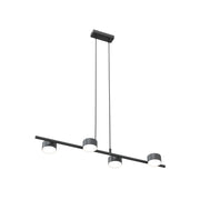 Lampada a sospensione SORA in acciaio nero opaco