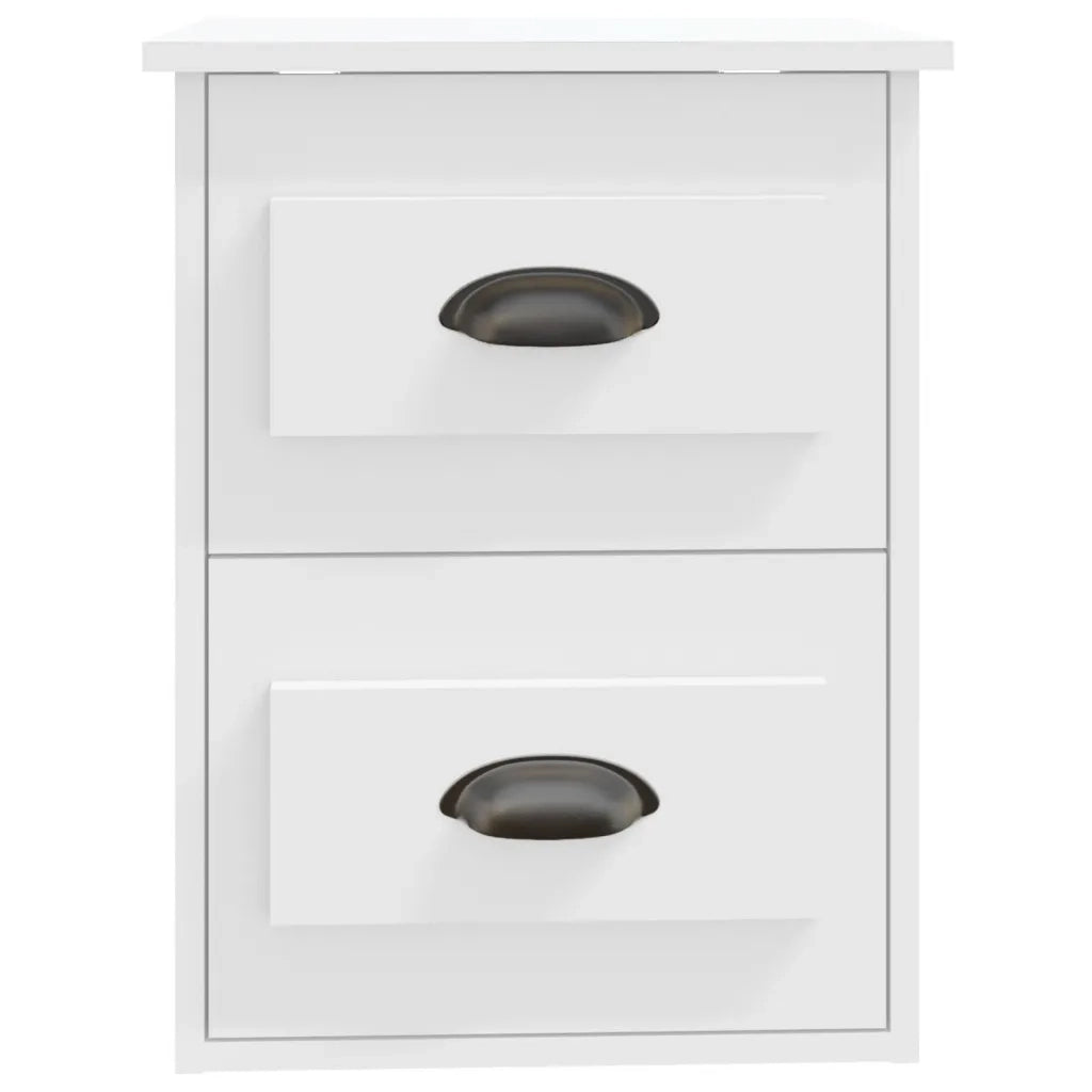 Comodini a Parete 2 pz Bianchi 41,5x36x53 cm 816393