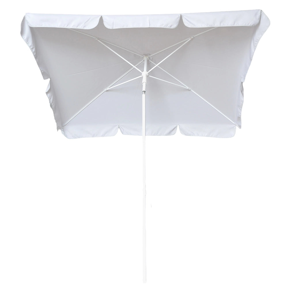 Ombrellone Maffei Art.113R grigio chiaro 185 x 125 x h 230 cm telaio in acciaio