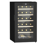 Cantinetta Vino Frigo per 24 Bottiglie, Capacit¨¤ 65L, Controllo Temperatura e Ripiani Estraibili, Nero