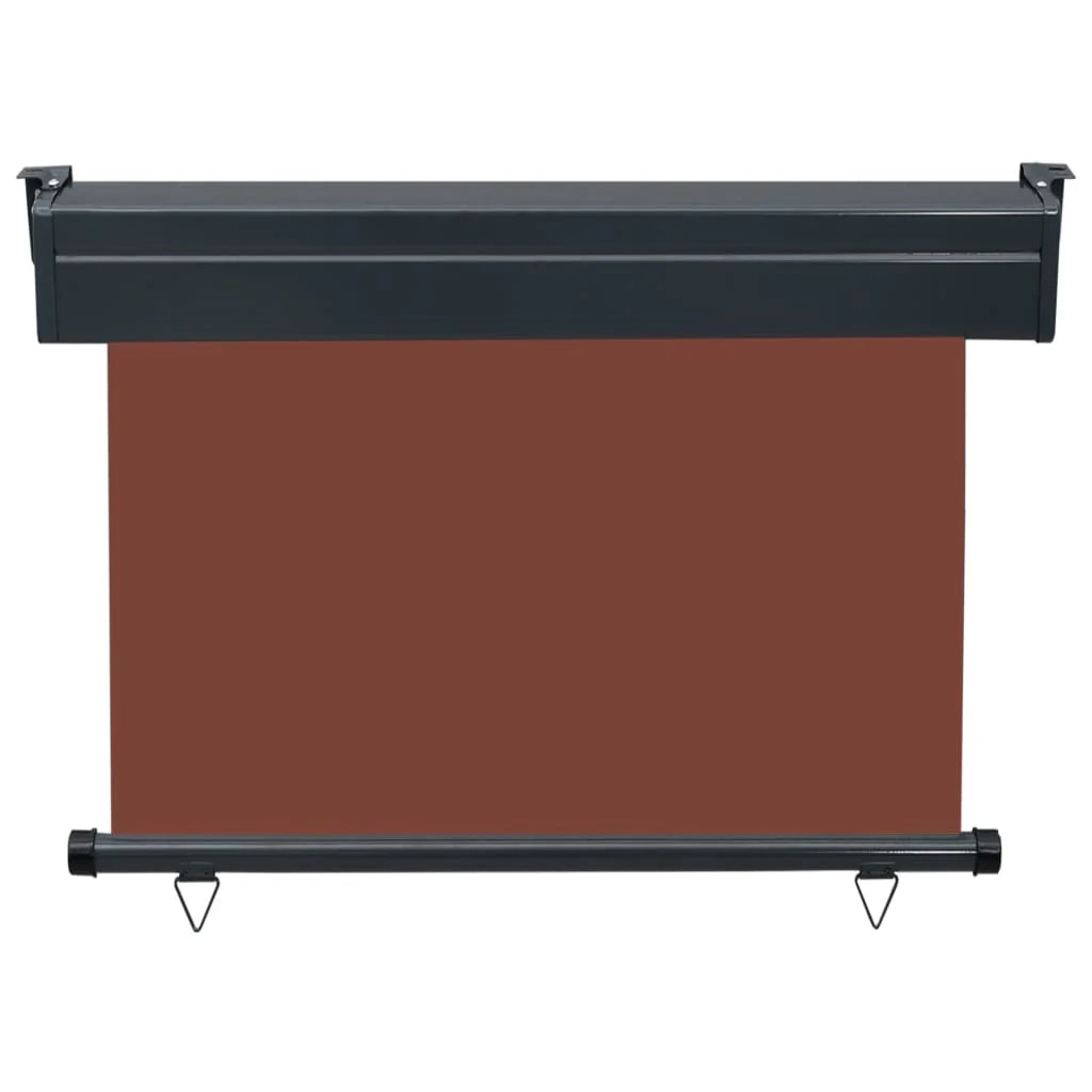 Tenda da sole laterale per balcone 100 x 250 cm marrone 02_0007002