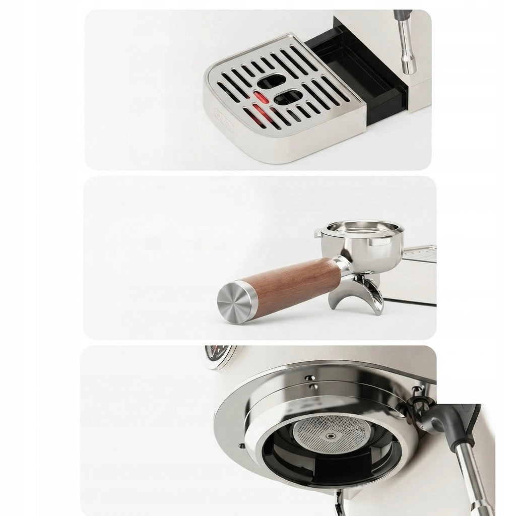 Macchina Espresso Semiautomatica HiBREW H13 con Cold Brew, 3 Livelli Vapore e Touch Control