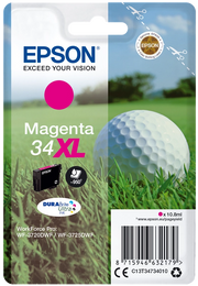 Epson Golf ball Singlepack Magenta 34XL DURABrite Ultra Ink