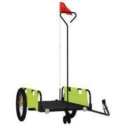 Rimorchio da Bici Verde e Nero in Tessuto Oxford e Ferro CFW3399442