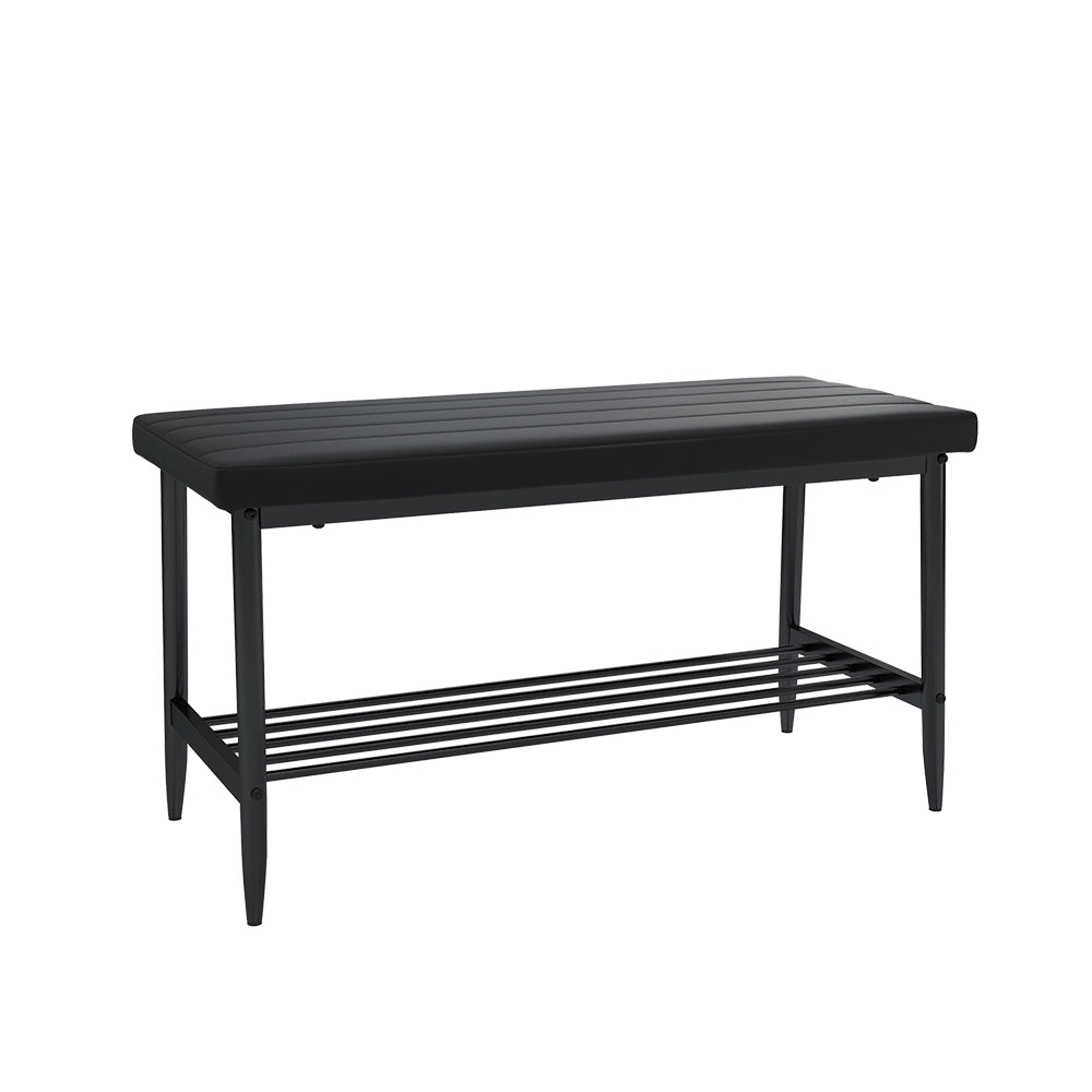 Vicco Panca ad angolo per la sala da pranzo Nero 85 x 35 cm