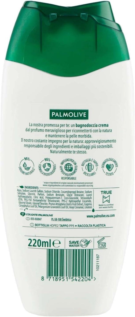 PALMOLIVE BAGNOSCHIUMA 220 ML NATURALS FIORI DI MANDORLO E LATTE IDRATANTE