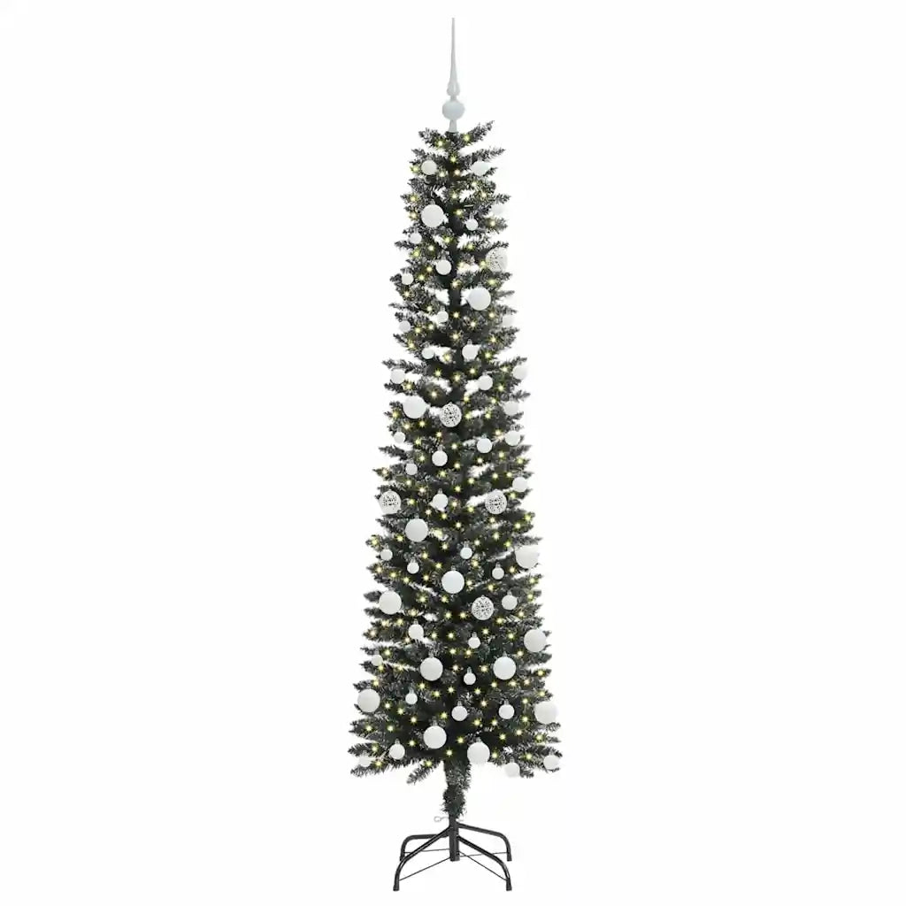 Albero di Natale artificiale con 300 LED Verde 180 cm 3395943