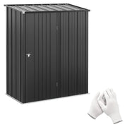 Casetta Giardino Porta Utensili Acciaio ¨C Minimal ¨C 161.5x94.5x196cm Nero