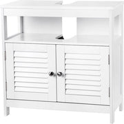 Cassettiera del bagno deluxe - Arredamento bagno - Cassettiera del water - Arredamento bagno - Cassetta monocolonna in posizione verticale - Bianca - 60x60x30 cm