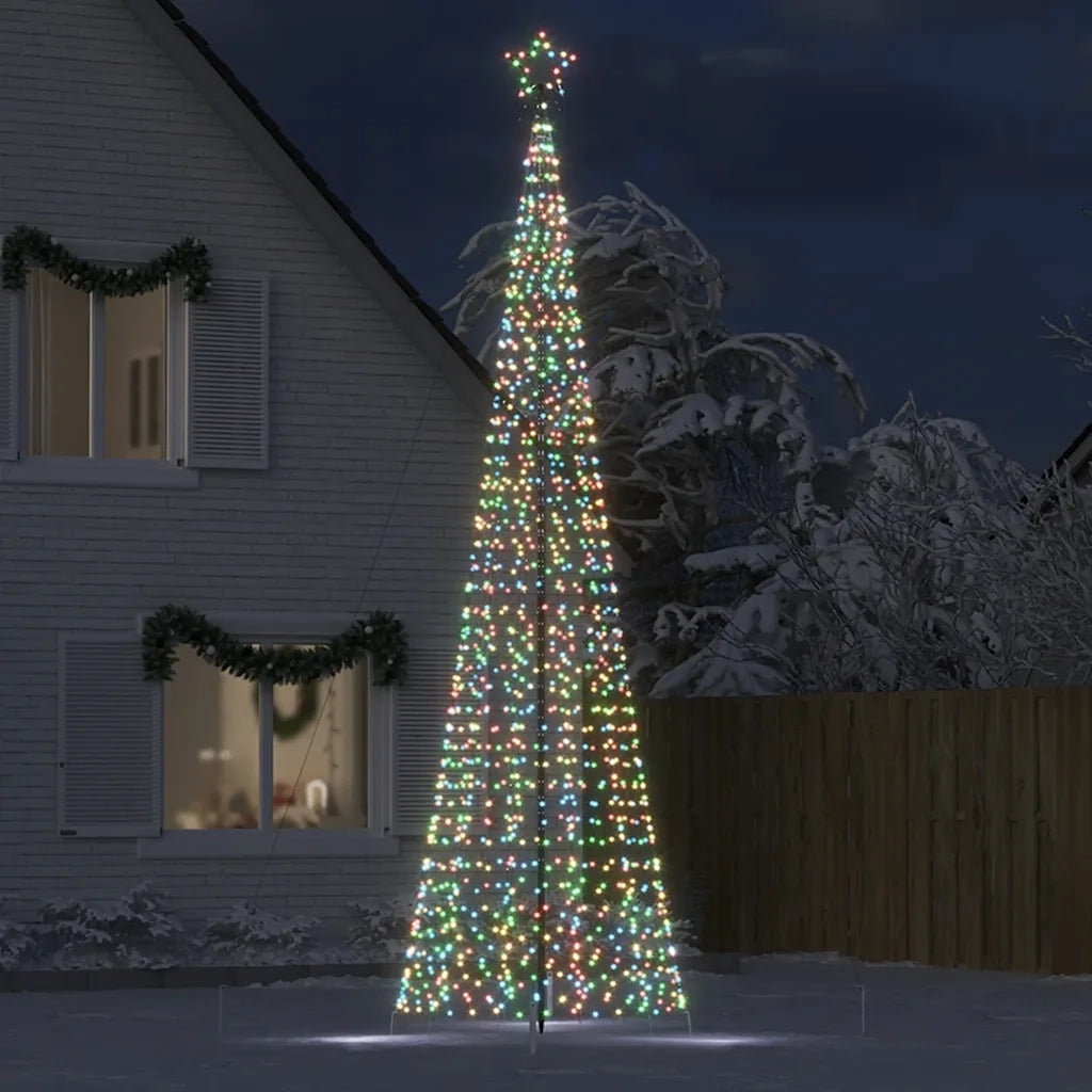 Albero di Natale a LED con Punte 1534 LED Colorato 500 cm 4016407