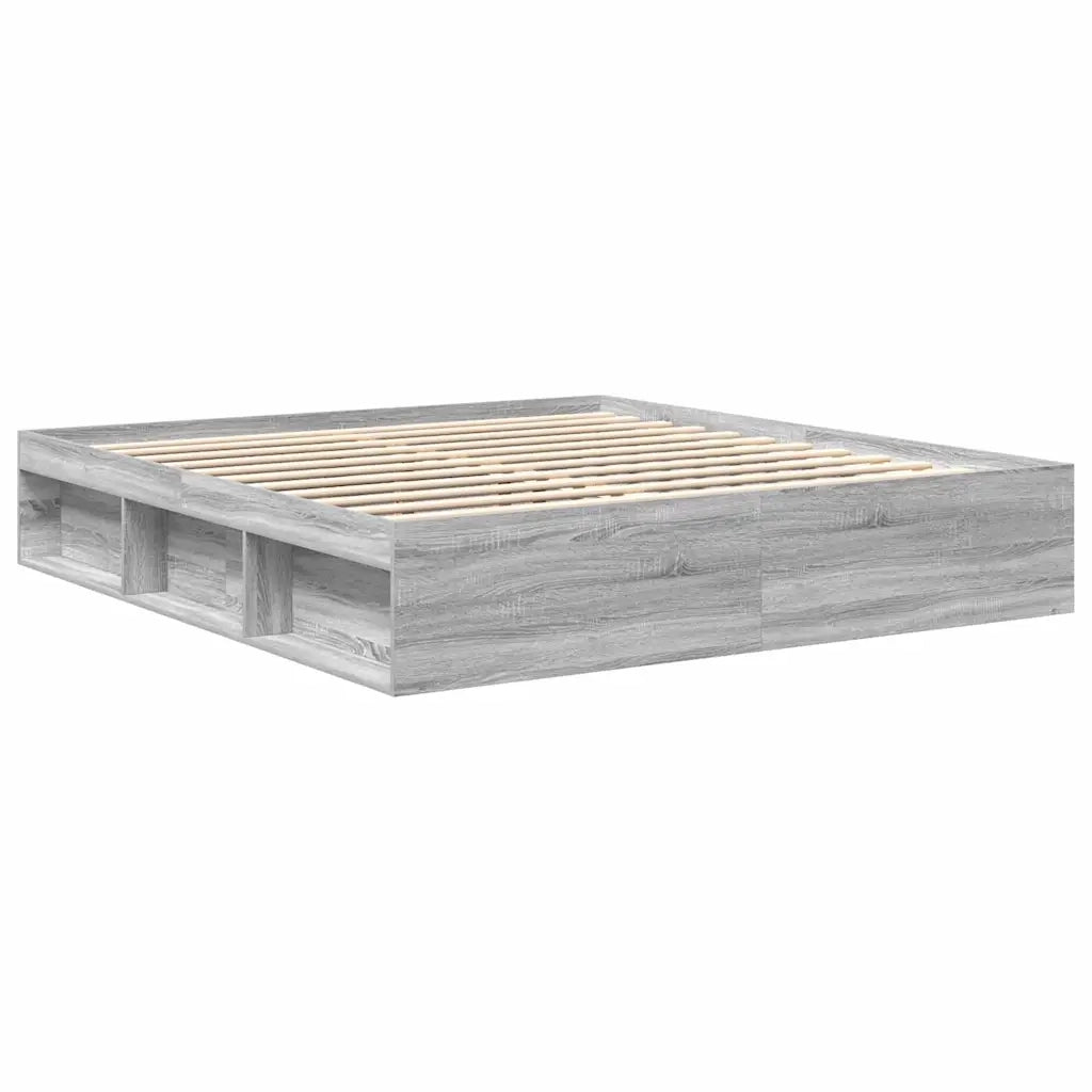 Giroletto-Struttura Letto Grigio Sonoma 180x200 cm Super King