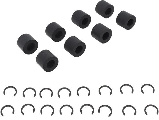 Rulli in gomma 8 pezzi - Ricambi antiscivolo - Guida ruota antiscivolo - Inclusi 16 anelli di fissaggio - Compatibile con Maker/Maker 3 - Prevenzione dello scivolamento - Rulli per sega circolare