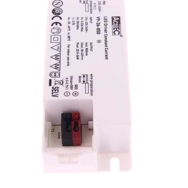 Led Driver CC Corrente Costante 850mA 30V-42VDC Per Alimentare Led Max 36W