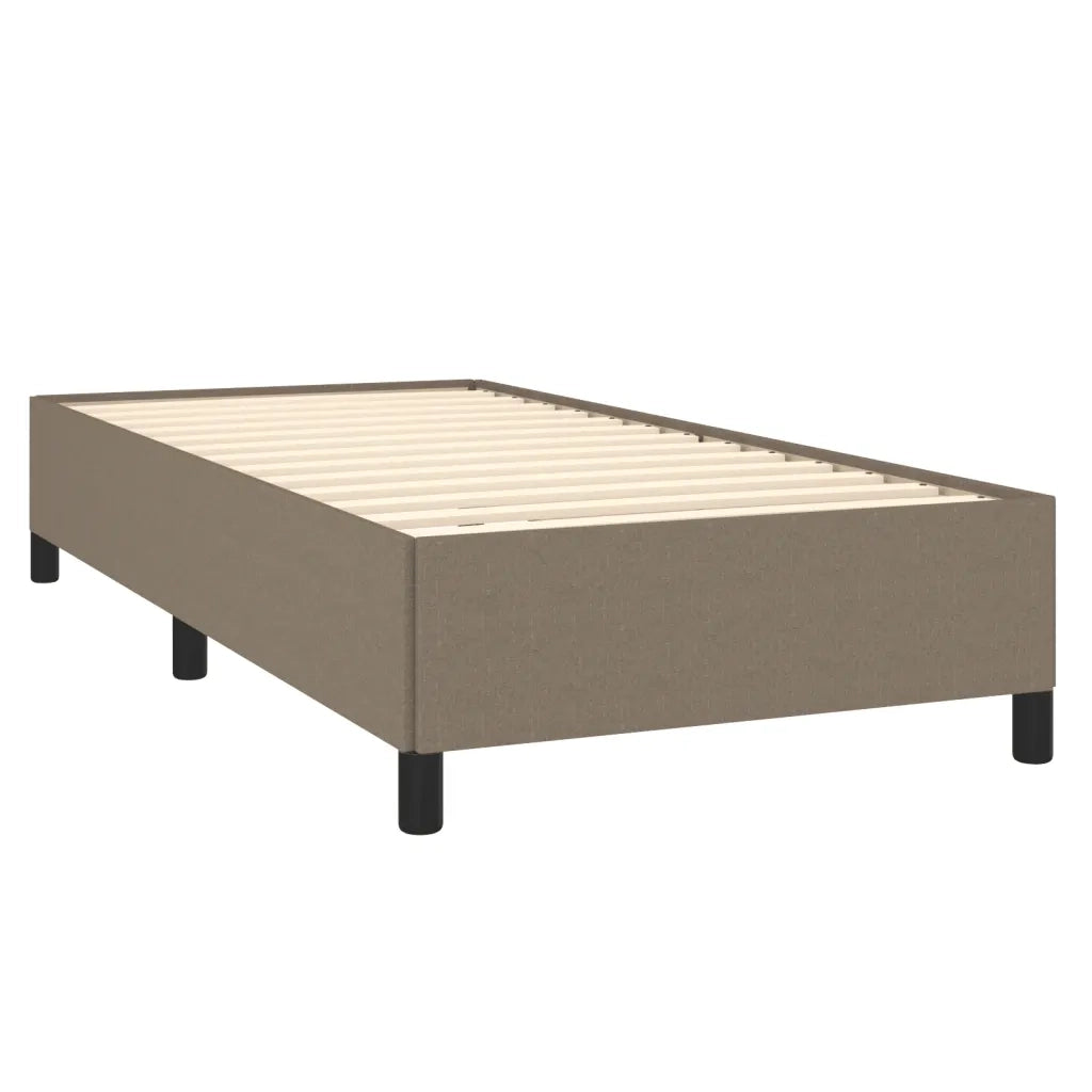 Giroletto senza Materasso-Struttura Letto Tortora 90x190 cm Tessuto 638065