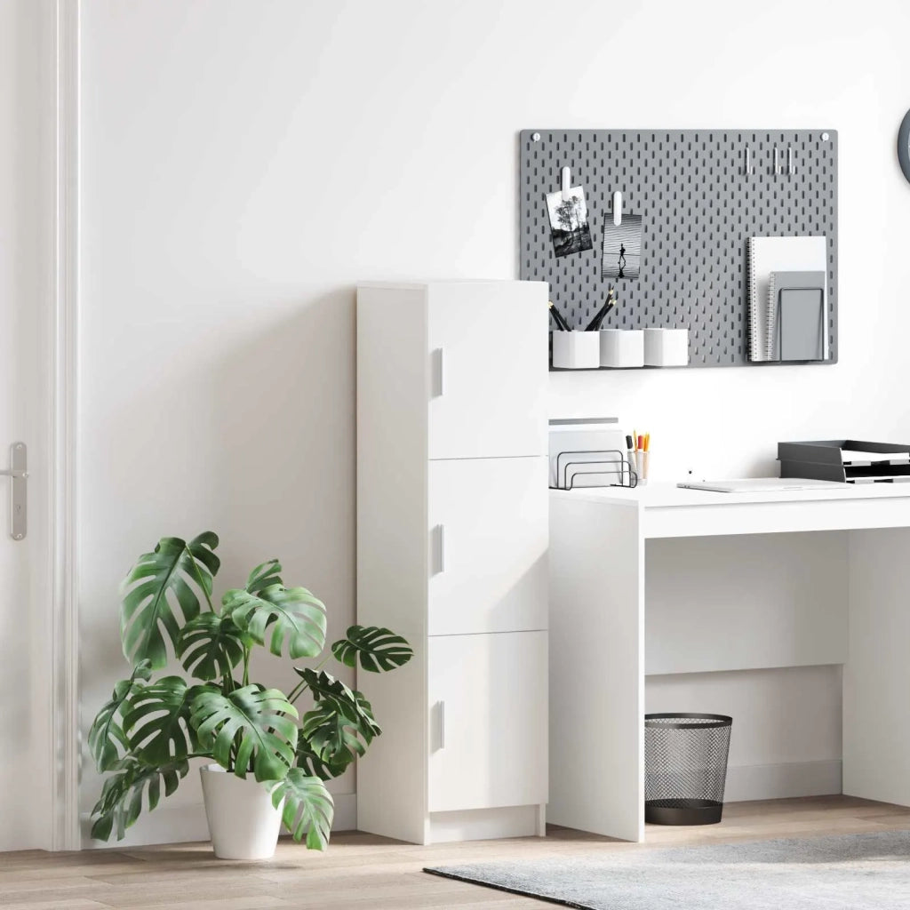 Credenza | Madia | Buffet da pranzo | Armadio da pranzo Bianco 31.5 x 32 x 122.5 cm