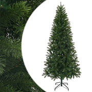 Albero di Natale Artificiale-Albero Natalizio Verde 180 cm PVC, PE e acciaio