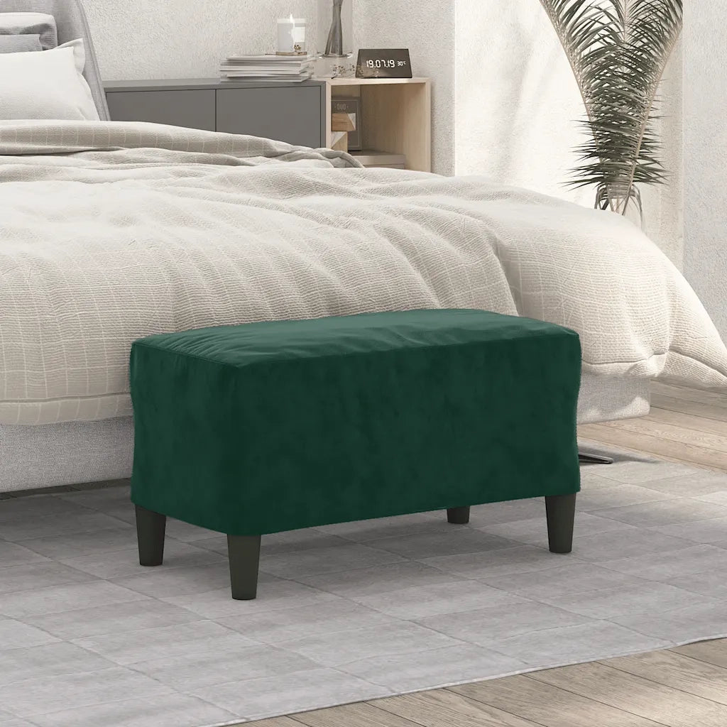Panca Verde Scuro 70x35x41 cm in Velluto CFW8693760