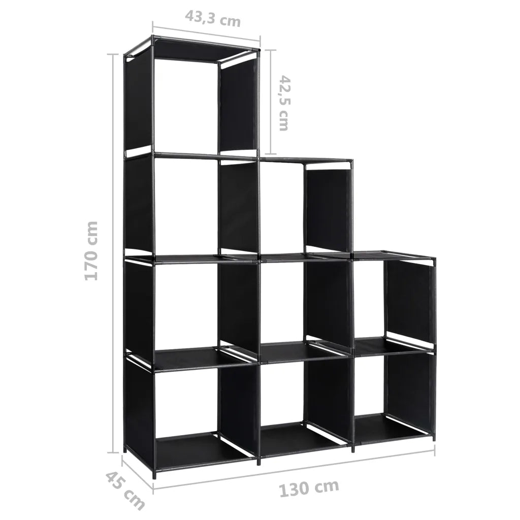 Scaffale a Gradini 130x45x170 cm in Tessuto 288321