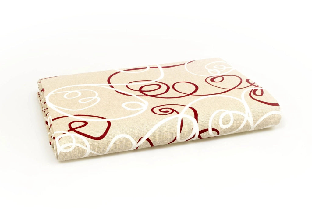 Telo Arredo Granfoulard Copritutto Cotone Made Italy Vari Disegni Arredatutto Copriletto Multiuso - 2 Piazze - Penelope Bordeaux