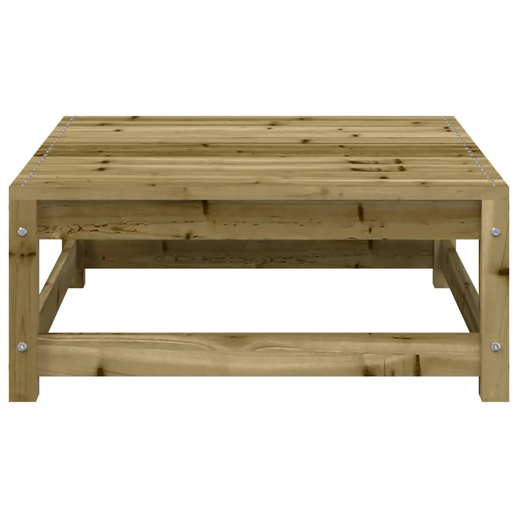 Poggiapiedi da Giardino 70x70x30 cm in Legno Impregnato di Pino