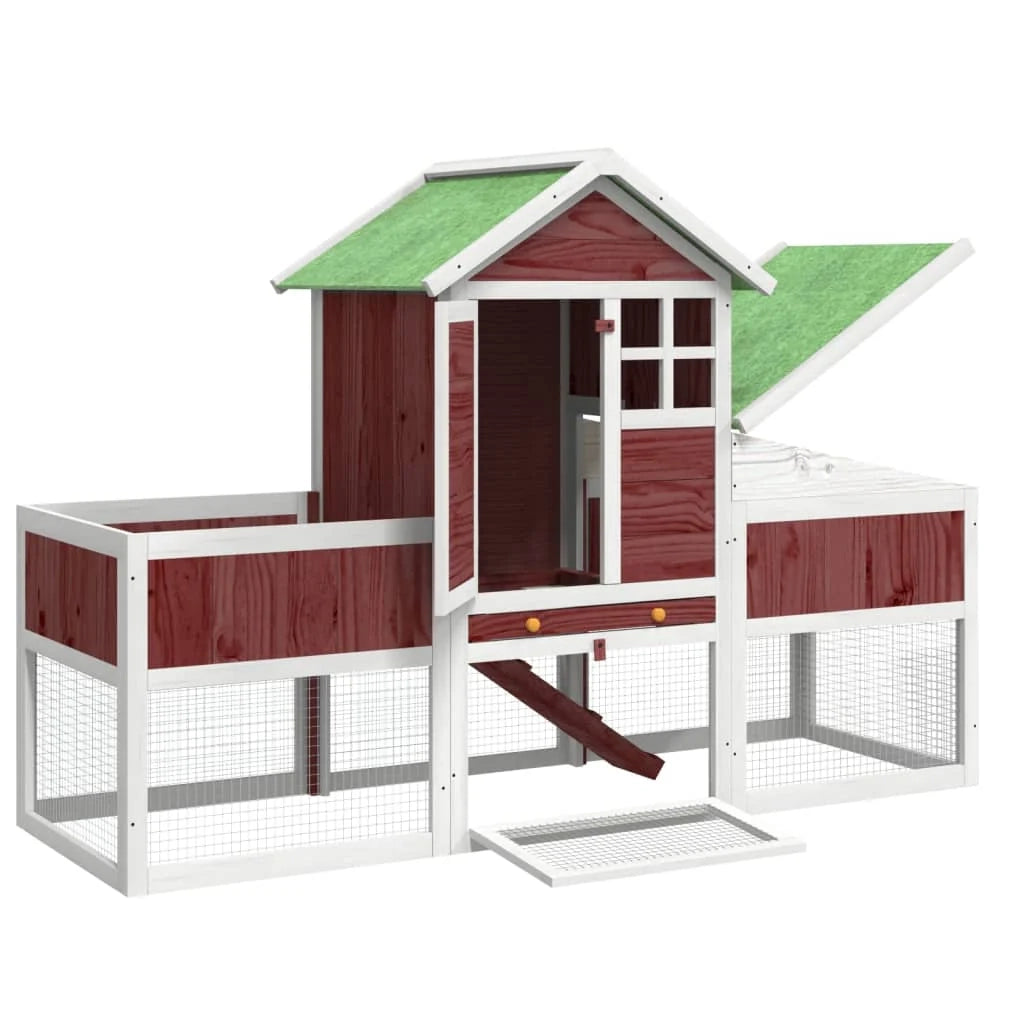 Gabbia Moka 170 x 63 x 113 cm in legno di pino massiccio marrone 02_0041954