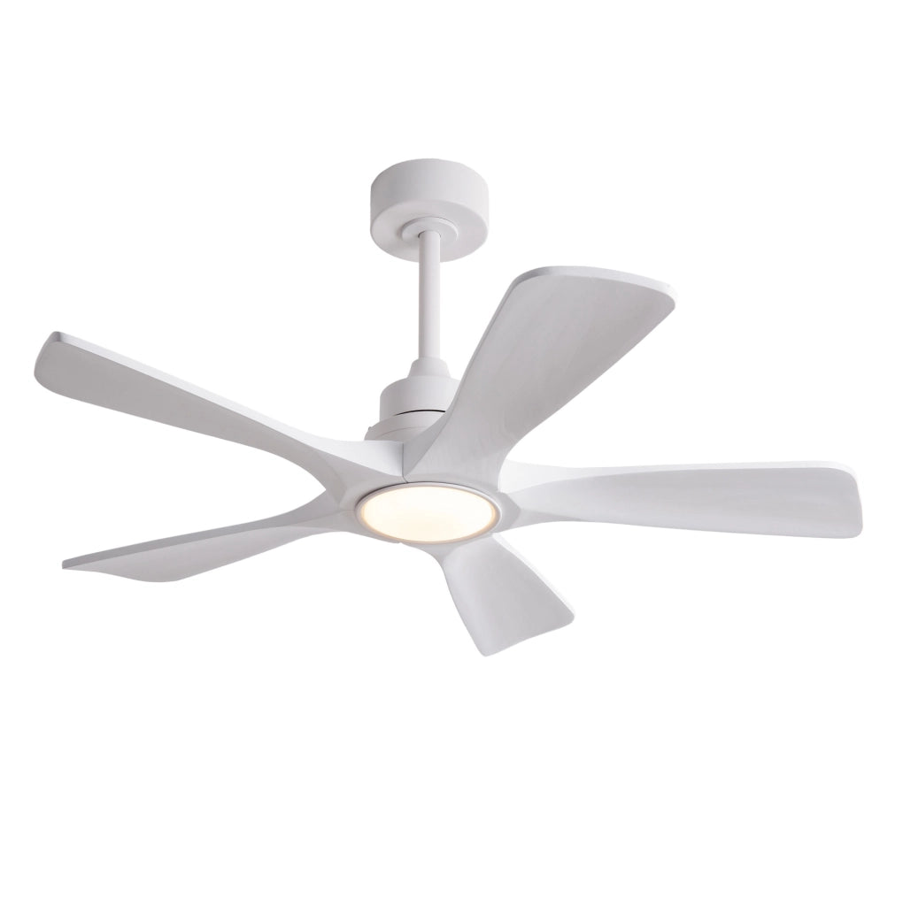 VENTILATORE DA SOFFITTO 106,68 cm Bianco LED dimmerabile con telecomando