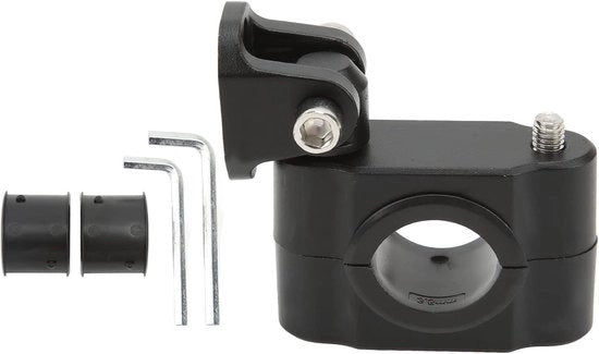 Spotlight per motociclo con gancio per 360 gradi di rotazione - lega d'alluminio - contenitore LED per lampada anteriore con clip - 1 coppia
