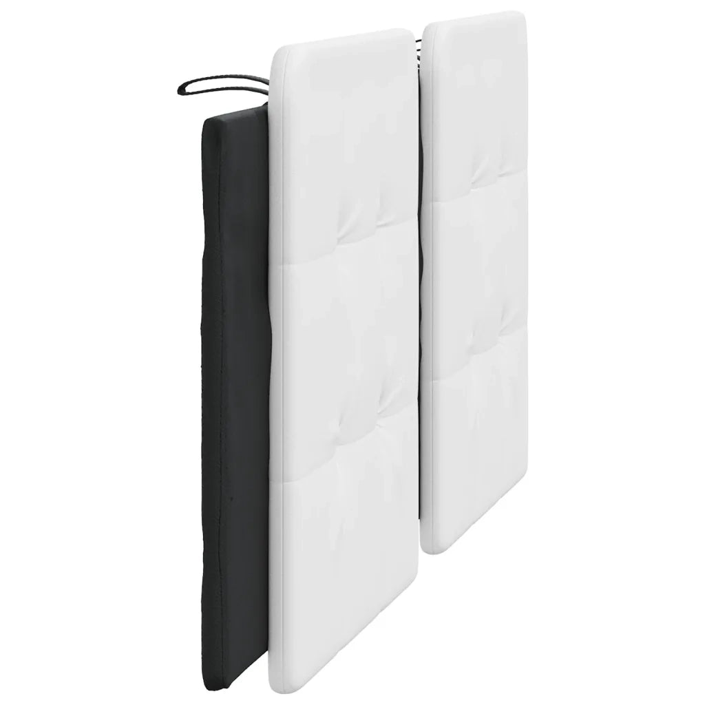Cuscino Testiera Zadar Bianco e Nero 180 cm in Similpelle CFW3530959