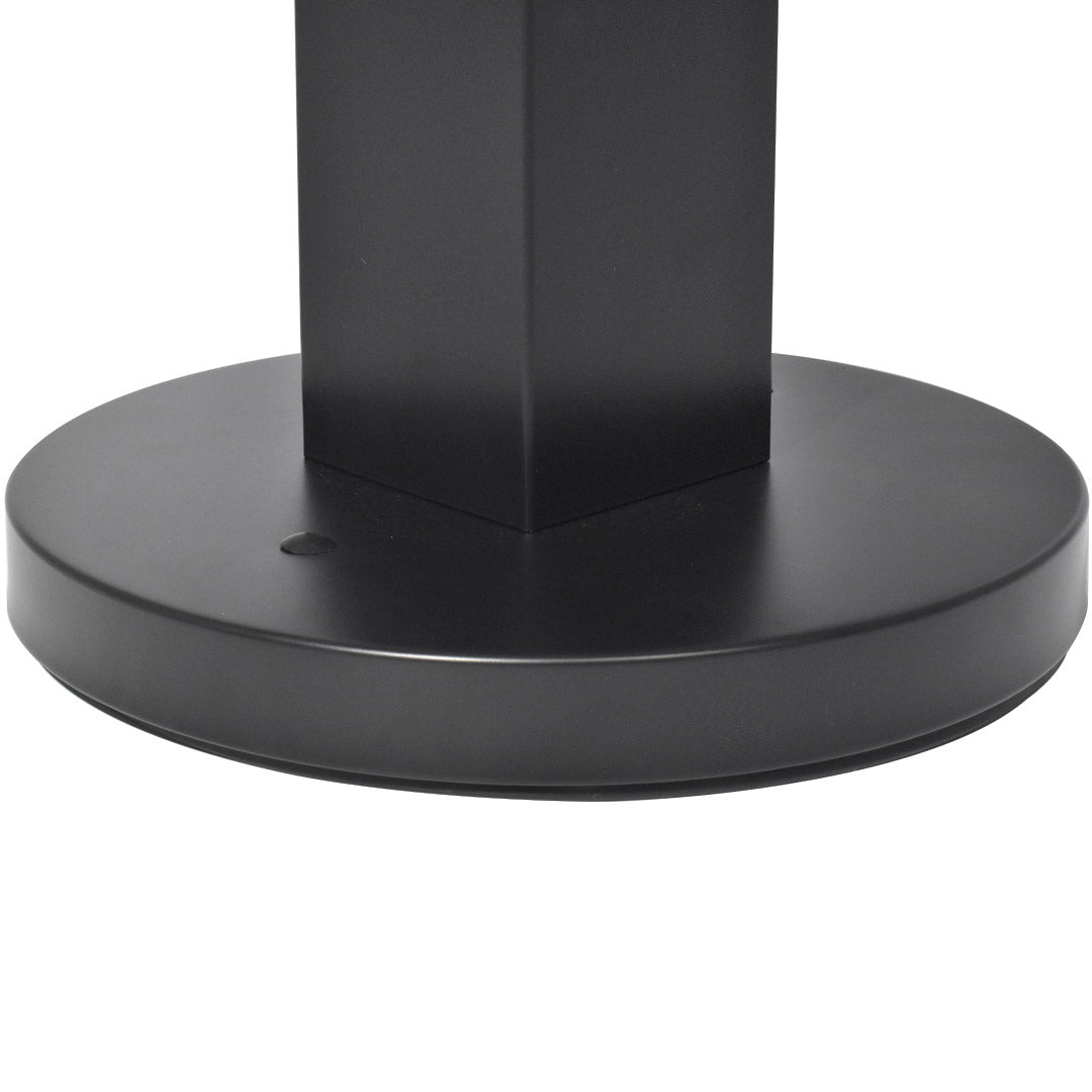 Posacenere a Colonna Ø32 cm in Metallo Nero Opaco 2L per Esterno