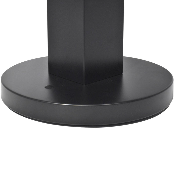 Posacenere a Colonna Ø32 cm in Metallo Nero Opaco 2L per Esterno