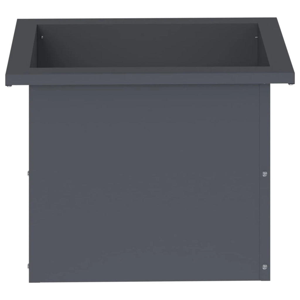 Fioriera da giardino con LED 2 pz Antracite 30 x 40 x 30 cm 8008075