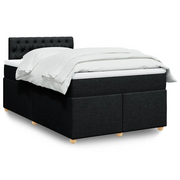 Giroletto a Molle con Materasso Nero 120x190 cm in Tessuto 3288928