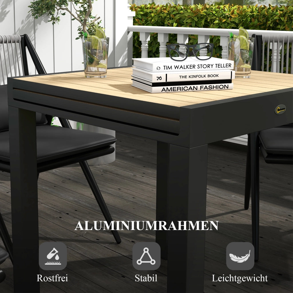 Tavolo da Giardino ¨C zephmum ¨C 162x80x75 cm Giallo