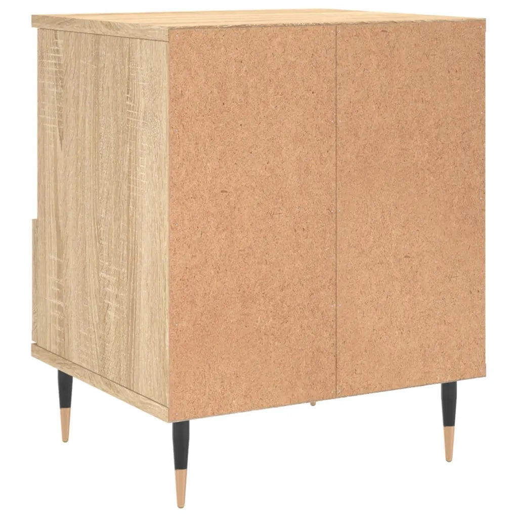 Comodino Rovere Sonoma 40x35x50 cm in Legno Multistrato 830610