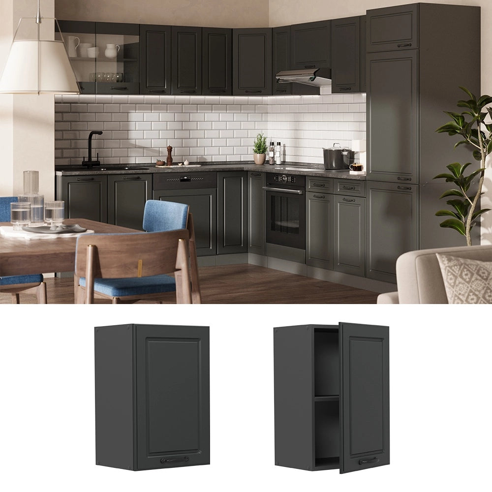 Pensile da cucina R-Line Antracite rustico/Antracite 40 cm Vicco