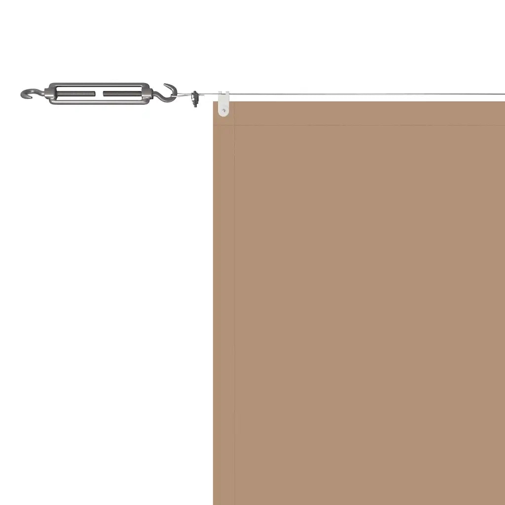 Paravento Verticale Tortora 100x1000 cm in Tessuto Oxford 148407
