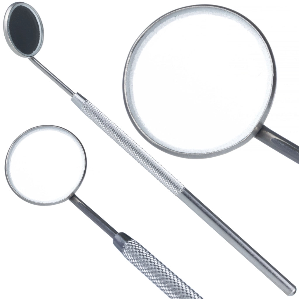Set di Strumenti per Pulizia e Ispezione – Acciaio Inossidabile | Sonda, Specchio, Pinzetta, Motyka, Scaler