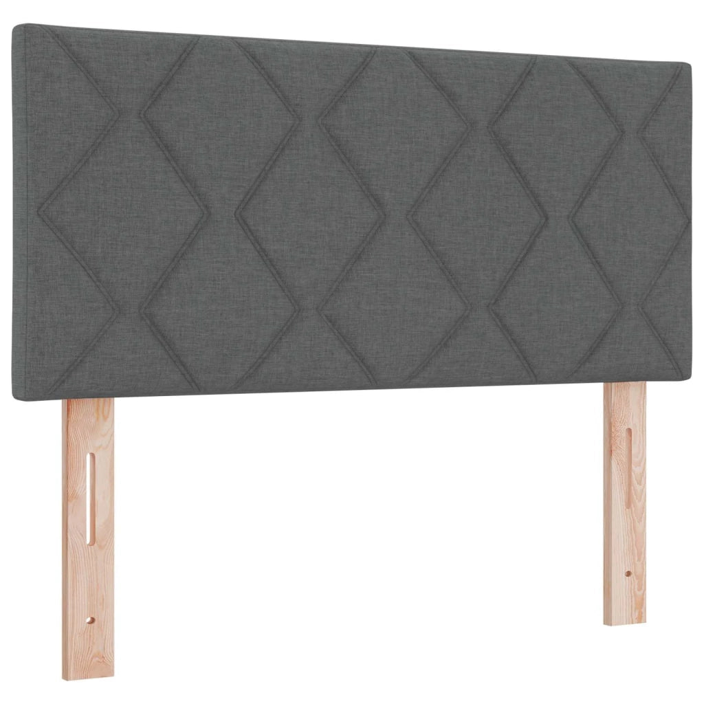 Letto Ottomano con Materasso e LED Grigio Scuro 120 x 190 cm 3458139